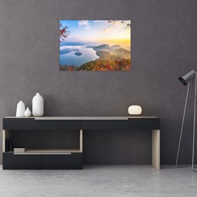 Obraz - Bledské jazero (70x50 cm)