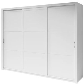 Skriňa Frama 255 biela rukoväť strieborná