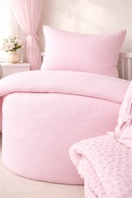 INTERMEDIC SK Mušelínové obliečky ružové 90x130 + 45x65 cm