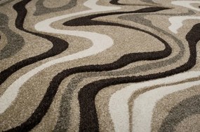 Koberec Sumatra C301B 3D Contour Cut tmavo béžový