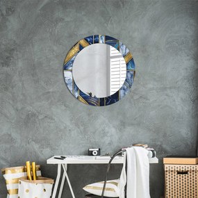 Okrúhle ozdobné zrkadlo Moderný mramor fi 60 cm