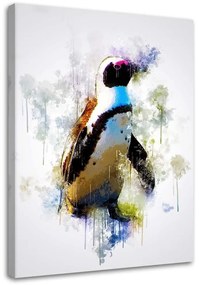 Gario Obraz na plátne Farebný tučniak - Cornel Vlad Rozmery: 40 x 60 cm