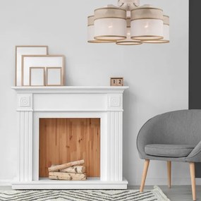 Prisadený luster ANDREA 5xE27/60W/230V buk