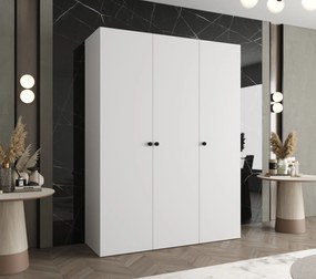 Šatníková skriňa 150 cm Parna 1 (biela + čierna). Akcia -20%. Vlastná spoľahlivá doprava až k Vám domov. 1125868