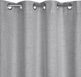 ZÁVES NA KRÚŽKOCH LINDA 140X250 CM SIVÁ