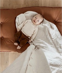 Detské rozkladacie kreslo s taburetkou Karup Design Mini Cube Dark Grey