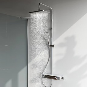 Sprchový systém AM.PM Func F07FA200 s termostatickou poličkovou batériou, chróm