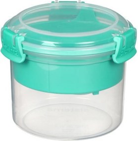 SISTEMA Krabička na jogurt a müsli, 2 komory+lžíce, SISTEMA, 530ml, mix barev Farba škatuliek SISTEMA: Zelená