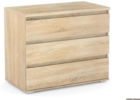 Drevona, komoda REA AMY 2, dub Bardolino