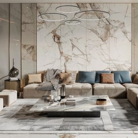 Závesné LED svietidlo Saturno, 4x LED 120w, 4000k, b