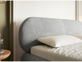 Manželská posteľ 160 cm Octave 160 (s roštom) (s úl. priestorom) (sivá + čierna). Vlastná spoľahlivá doprava až k Vám domov. 1099956