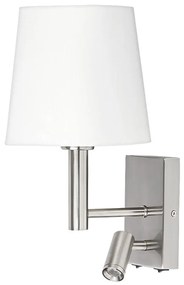 Rabalux 6539 - Nástenné svietidlo HARVEY E27/40W + LED/3W