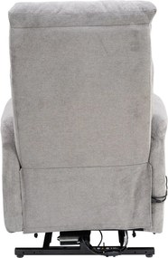 Masážne kreslo s polohovaním Legacy, šedá látka