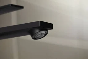 Hansgrohe Rebris E, umývadlová batéria 110 s kovovou odtokovou súpravou s tiahlom, CoolStart, čierna matná, HAN-72551670