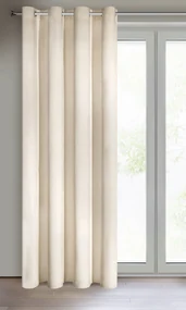 ZATEMŇOVACÍ ZÁVES NA KRÚŽKOCH RIA 140X250 CM KRÉMOVÁ