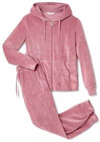 Plyšová domáca súprava, tmavoružová