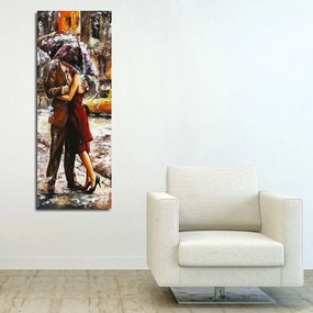 Obraz na plátne Kiss under umbrella PC102 30x80 cm