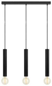 Markslöjd 108262 - Luster na lanku SENCILLO 3xE27/40W/230V čierna