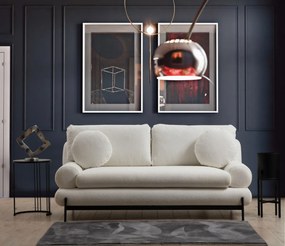 Dvoumístná pohovka Livorno 188 cm bílá