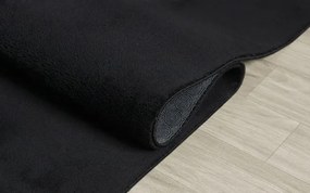 Protišmykový koberec MELLOW čierny kruh