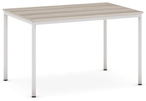Jedálenský stôl, 1200 x 800 mm, sivá podnož, dub prírodný