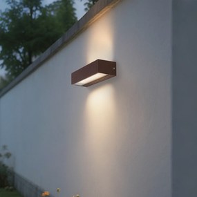 Priemyselná nástenná lampa hrdzavohnedá vrátane LED IP65 - Steph