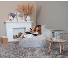 Tmavosivý menčestrový sedací vak Om 135 – SLOWDOWN