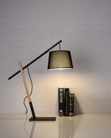 Moderná stolová lampa Garda čierna