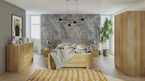 Spálňa Kler XI, Farby: biela / biela + ekokoža Soft Pik 029