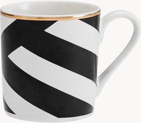 Šálky na espresso's podšálkami Luxe Deco, 4 ks