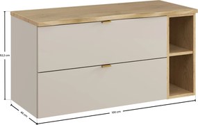 Comad Kúpeľňová skrinka pod doskové umývadlo Dalia Cashmere 100 kašmír