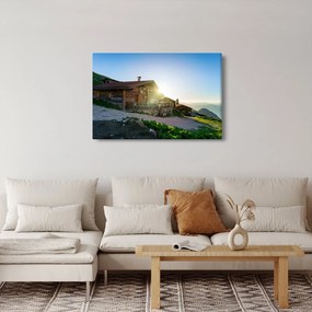 Obraz - Ráno v alpách, Tirolsko (90x60 cm)