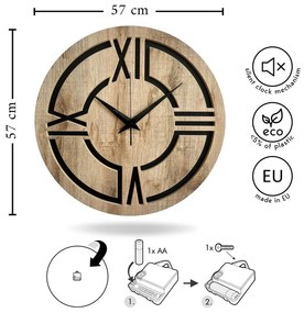 Nástenné hodiny ø 57 cm Ethan – Styler