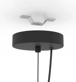 Eglo 900158 - Luster na lanku CAMASCA 1xE27/40W/230V čierna