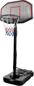 LEAN Sport Voľne stojaci basketbalový kôš, nastaviteľný stojan 200-300 cm
