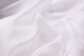Dekorstudio Biela záclona CIK-CAK s olovkom - vlastný rozmer Uchytenie závesu: Dekoračné krúžky biele, Šírka záclony: 150cm