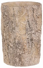 Kvetináč imitácia drevenej kôry, 18 x 18 x 26 cm,betón, 18 cm