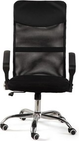 Čierna čalúnená kancelárska stolička Arco – Bonami Essentials