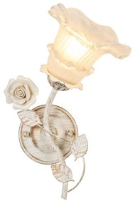 Brilagi - Nástenná lampa FLORA 1xE14/60W/230V krémová/patina BG1074
