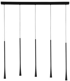 LED luster Goccio 110 čierna