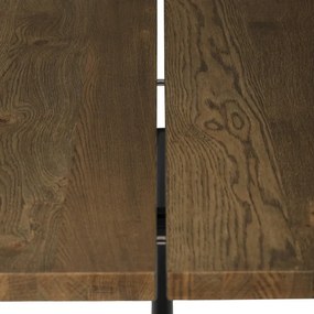 Jedálenský stôl 180x90 cm HT-T1818 WAL orech / čierne nohy
