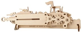 Ugears 3D drevené mechanické puzzle Brave UA Tractor