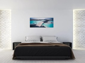Obraz dreveného mosta (120x50 cm)