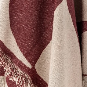 Bloomingville Prehoz z recyklovanej bavlny Olica Red 130 x 160 cm
