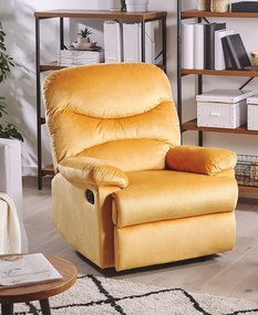 Relaxačné kreslo Elsia (horčicová). Vlastná spoľahlivá doprava až k Vám domov. 1035480