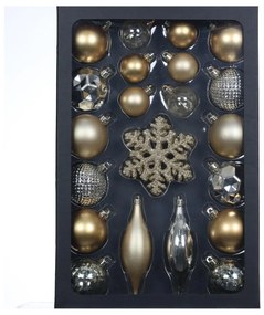 Retlux - Sada vianočných ozdôb 25 ks zlatá/strieborná