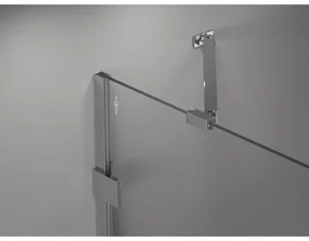Mexen Lunar-B, pravostranný výklopný sprchový kút 80 x 70 cm, 8mm číre sklo, chrómový profil, 832-080-070-01-00-P