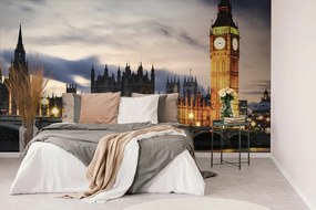 Samolepiaca fototapeta nočný Big Ben v Londýne - 450x300