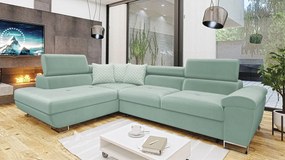 Luxusná sedacia súprava Cinnamon, mentolová Velvet Roh: Orientace rohu Levý roh