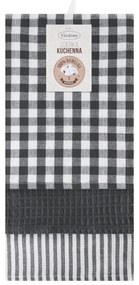 KUCHYNSKÁ UTIERKA LUCY SADA 3 KS 50X70 CM SIVÉ